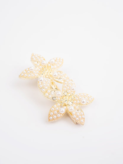 Pearl Embellished Hair Clips