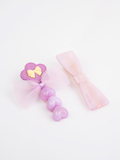 Bow Hair Clip Set
