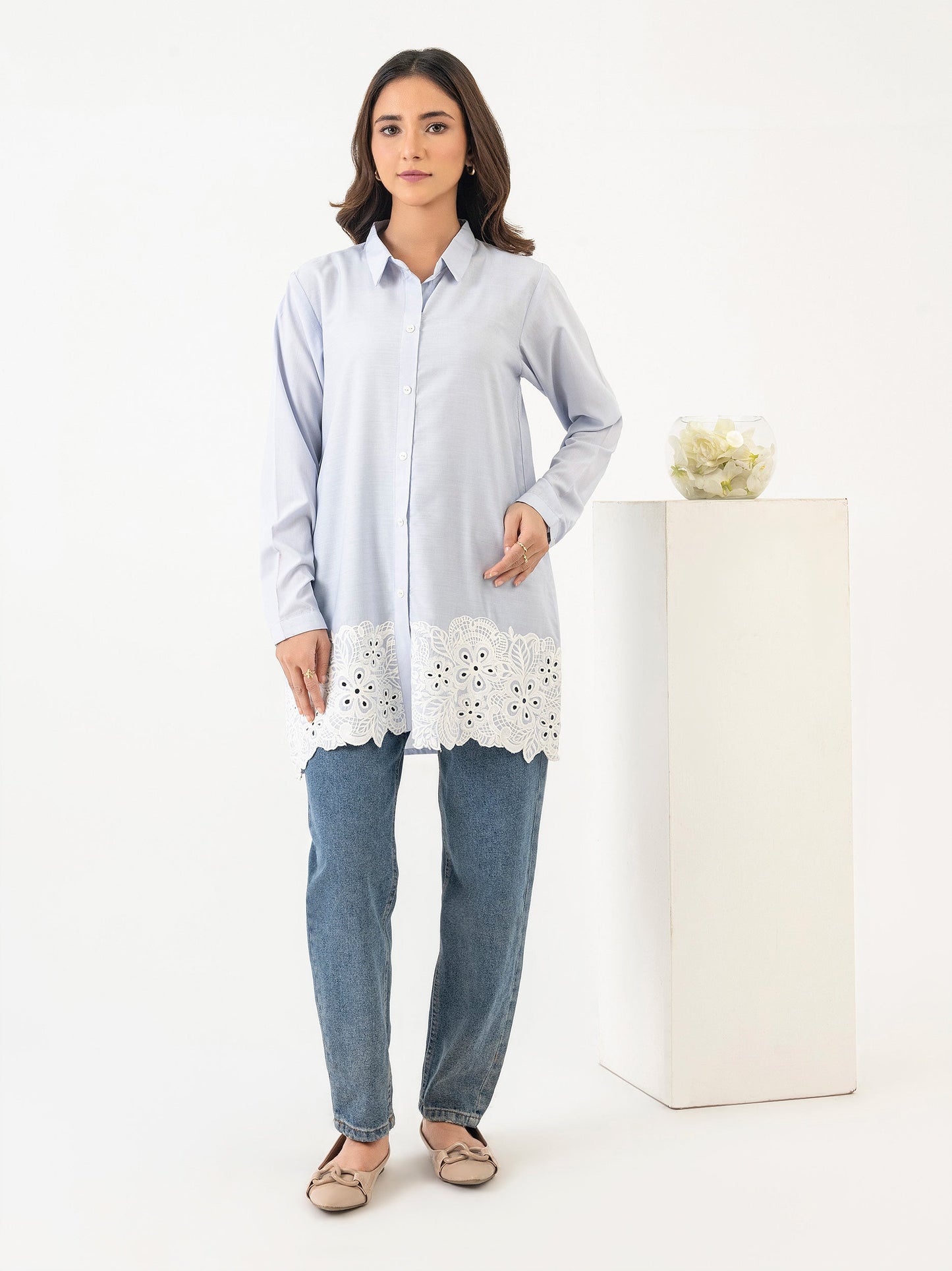 Viscose Top-Embroidered