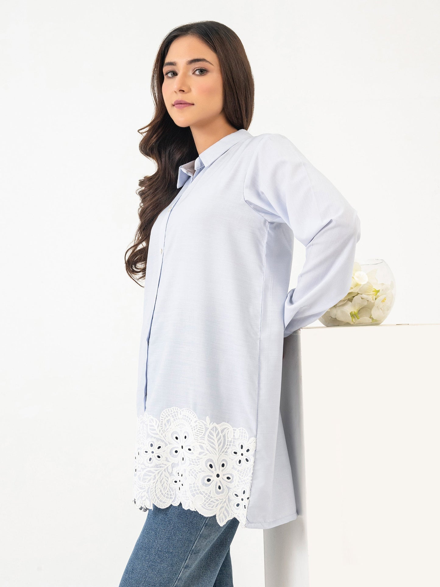 Viscose Top-Embroidered
