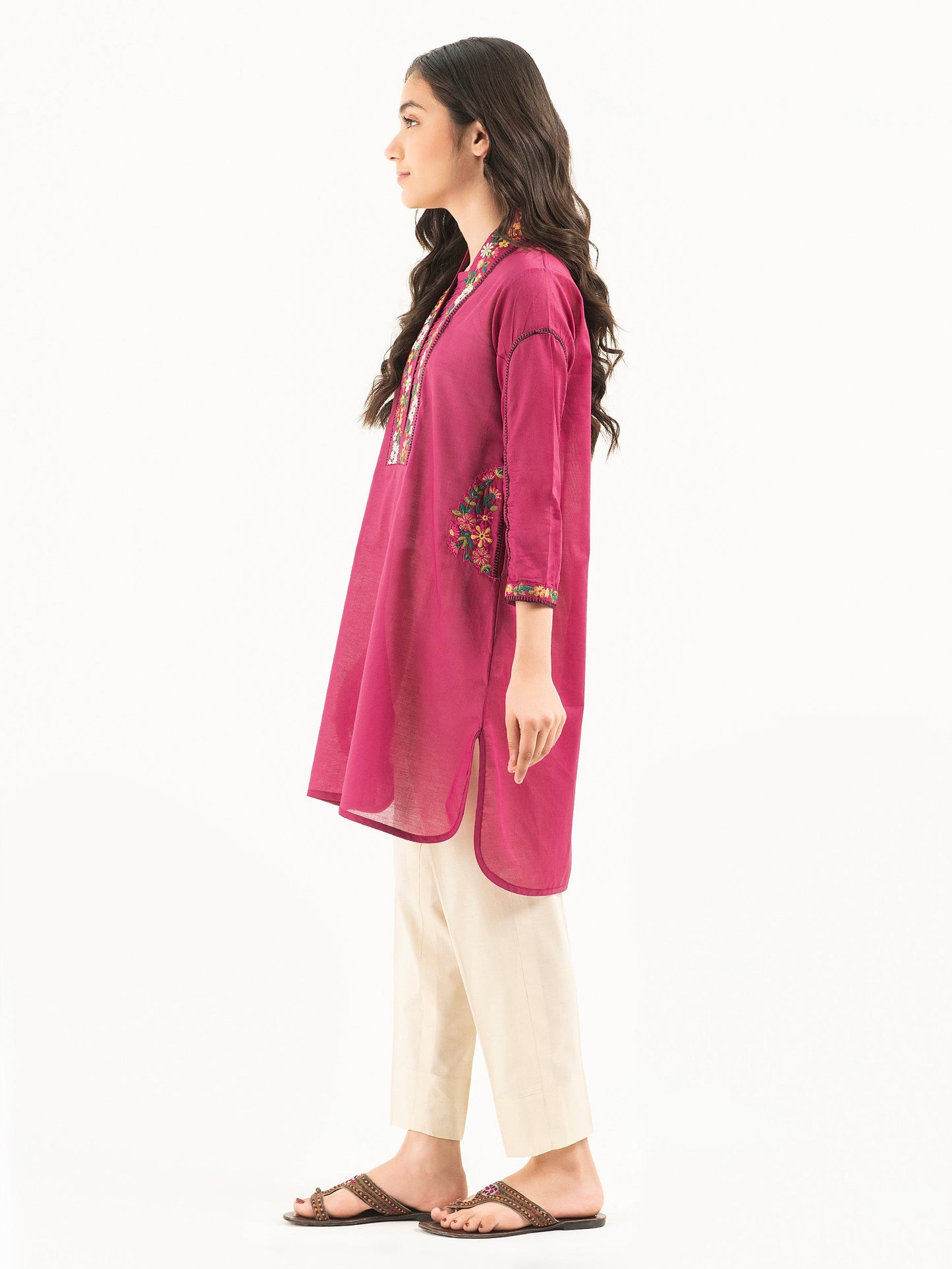 Lawn Shirt-Embroidered (Pret)