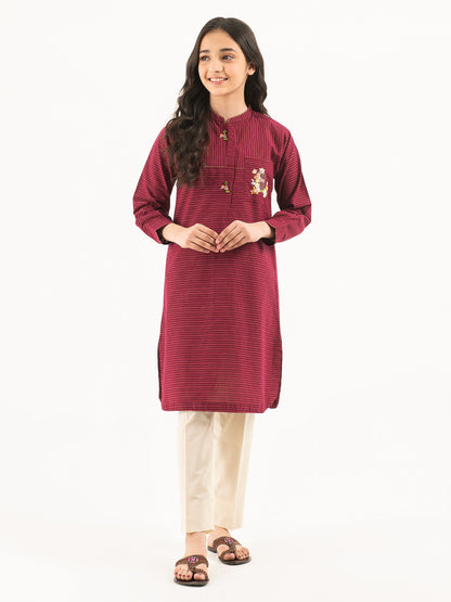 Yarn Dyed Shirt-Embellished (Pret)