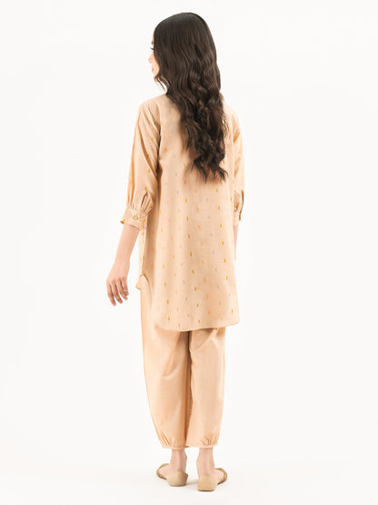 2 Piece Jacquard Suit-Embroidered (Pret)