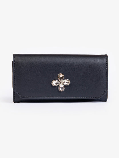 Stone Embellished Wallet