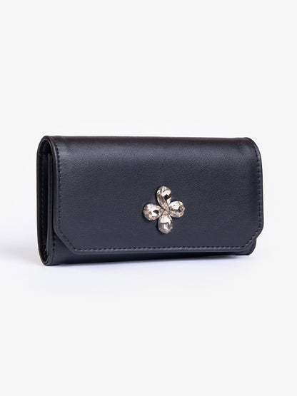 Stone Embellished Wallet