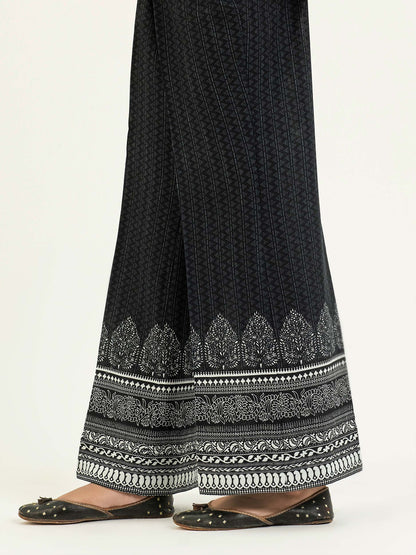 Slub Khaddar Printed Trouser(Pret)