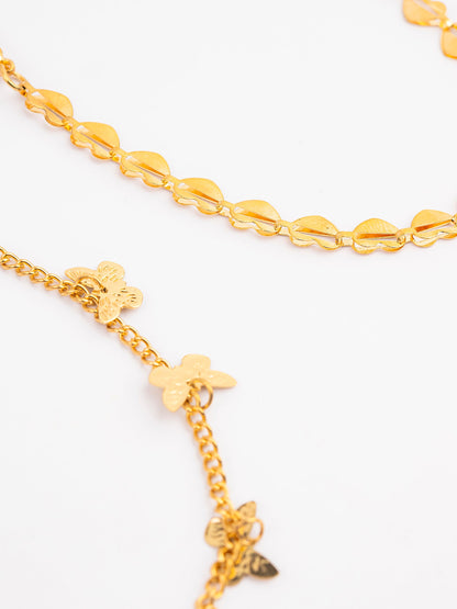 Gold Anklet Set