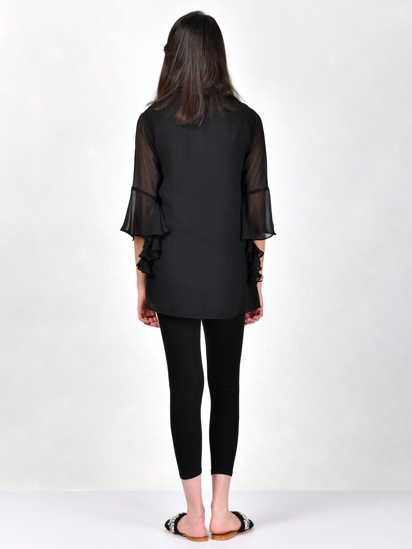 Embellished Chiffon Shirt