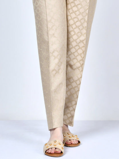 Embroidered Crepe Trouser