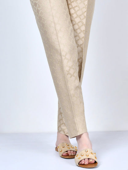 Embroidered Crepe Trouser