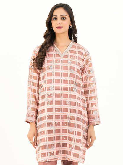 2 Piece Organza Suit-Embroidered (Pret)