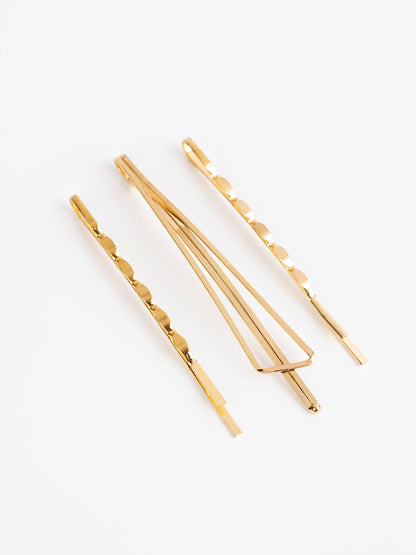 Pearl Beaded Hair Snap Clip Set