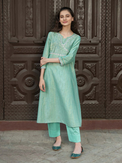 2 Piece Missouri Suit-Embroidered (Pret)