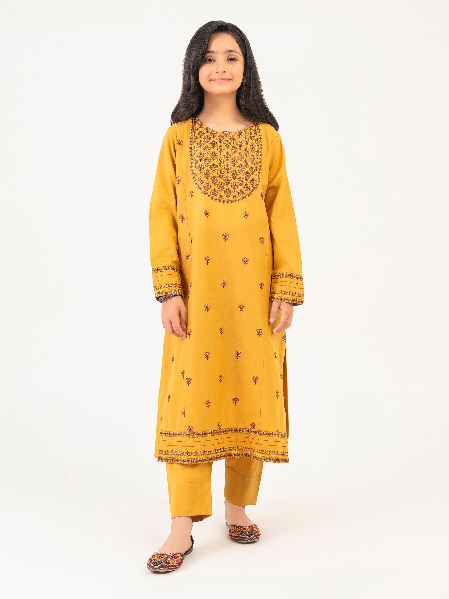 2 Piece Lawn Suit-Embroidered