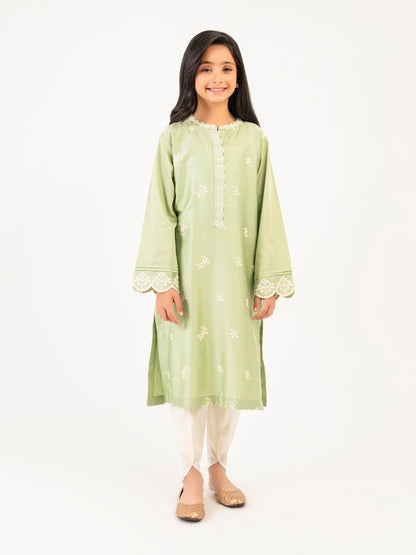 Satin Shirt-Embroidered
