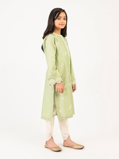 Satin Shirt-Embroidered