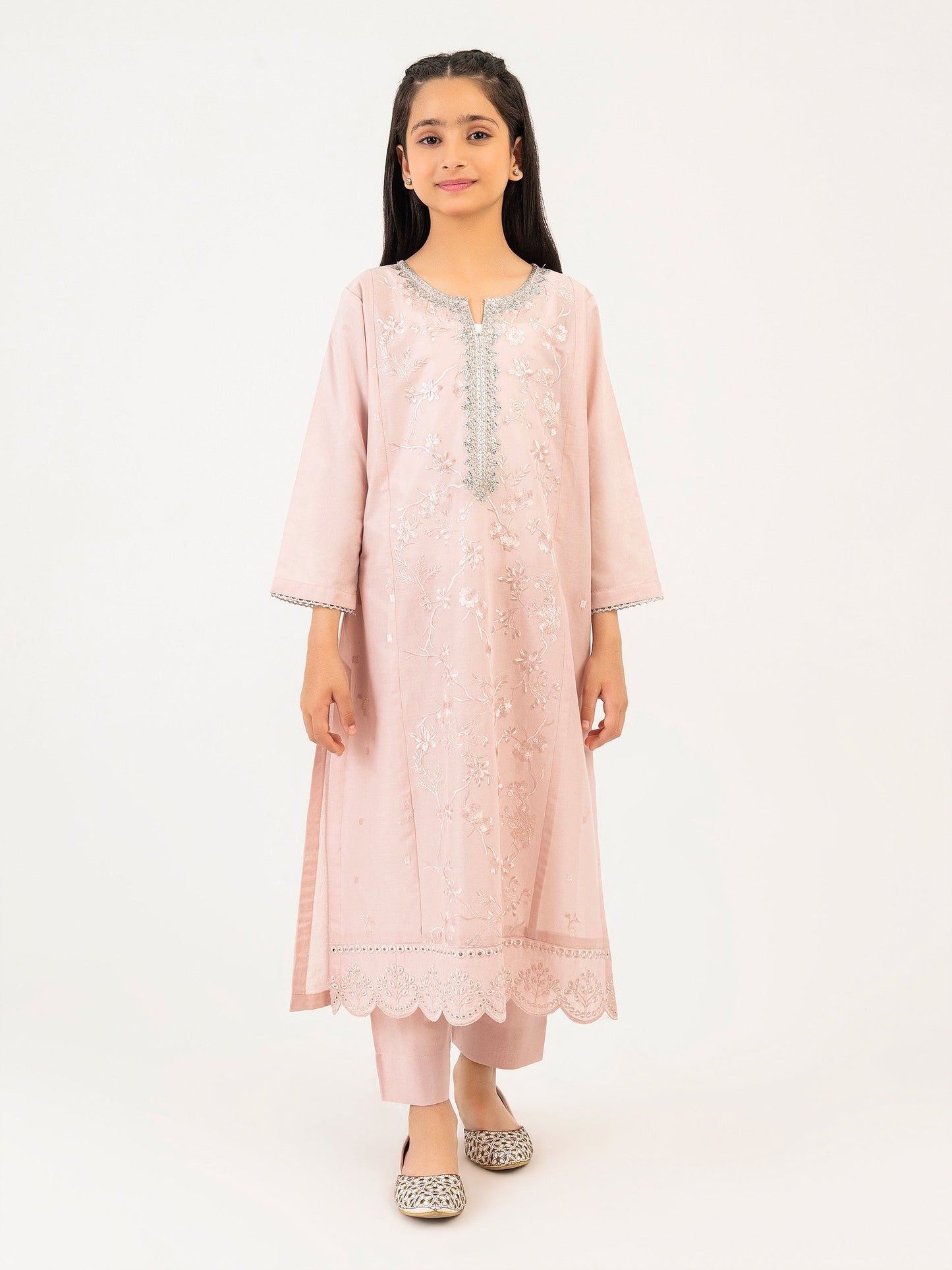 2 Piece Lawn Suit-Embroidered