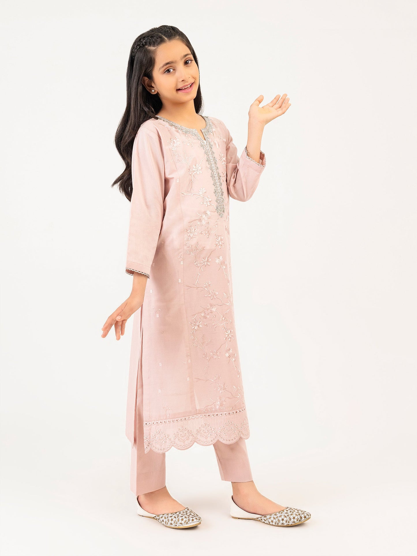 2 Piece Lawn Suit-Embroidered