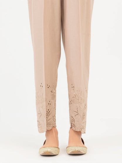 Cambric Trouser-Embroidered (Pret)