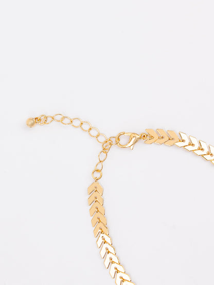 Gold Butterfly Anklet Set