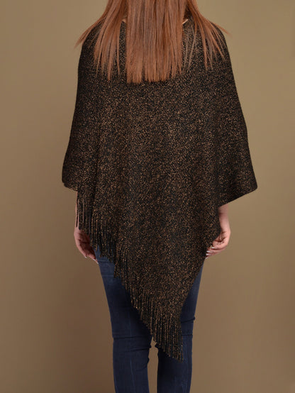 Woolen Shimmer Poncho