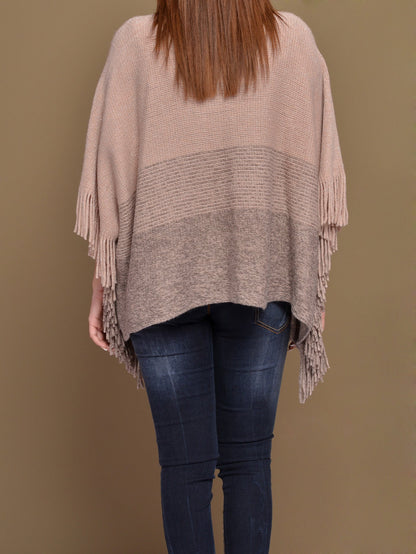 Woolen Shimmer Poncho