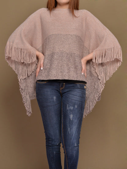 Woolen Shimmer Poncho