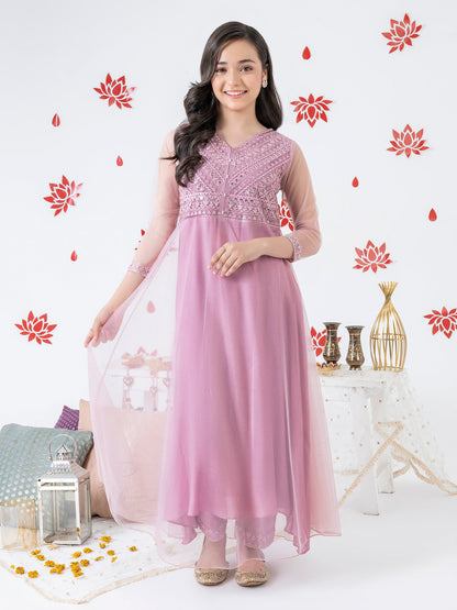 2 Piece Net Suit-Embroidered