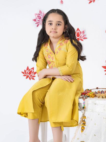 2 Piece Lawn Suit-Embroidered