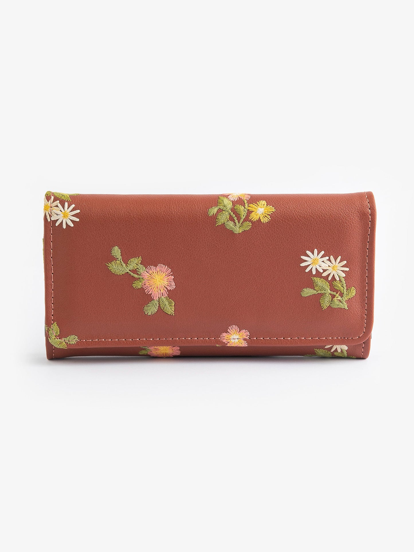 Floral Embroidered Wallet