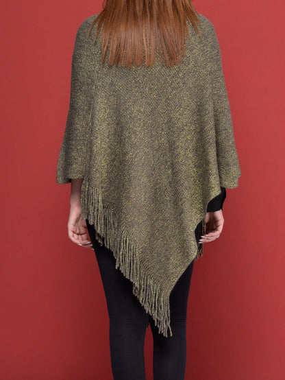 Shimmer Woolen Poncho