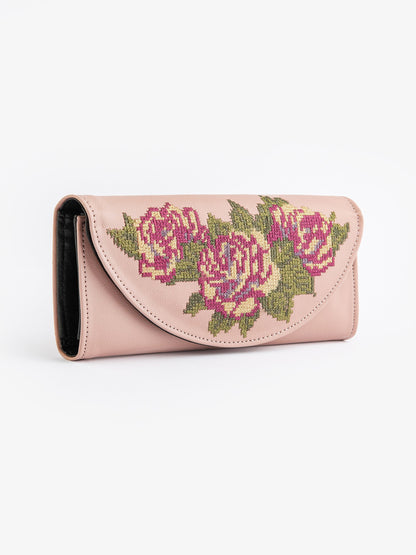 Cross Stitched Embroidered Wallet
