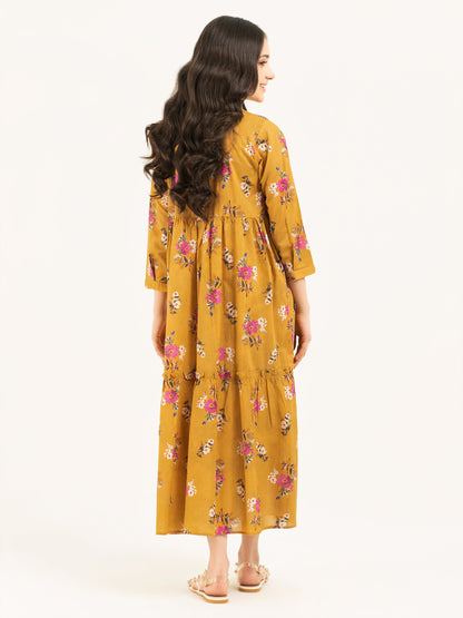 Lawn Tiered Dress-Printed (Pret)