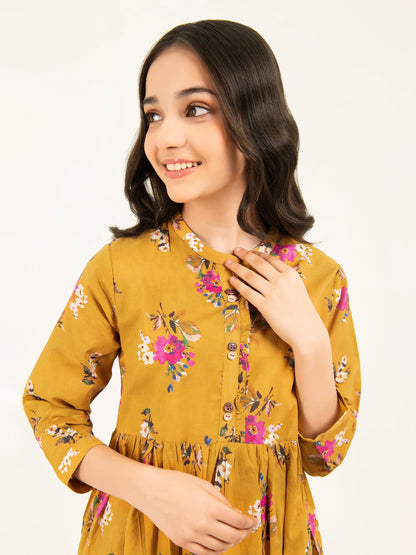 Lawn Tiered Dress-Printed (Pret)