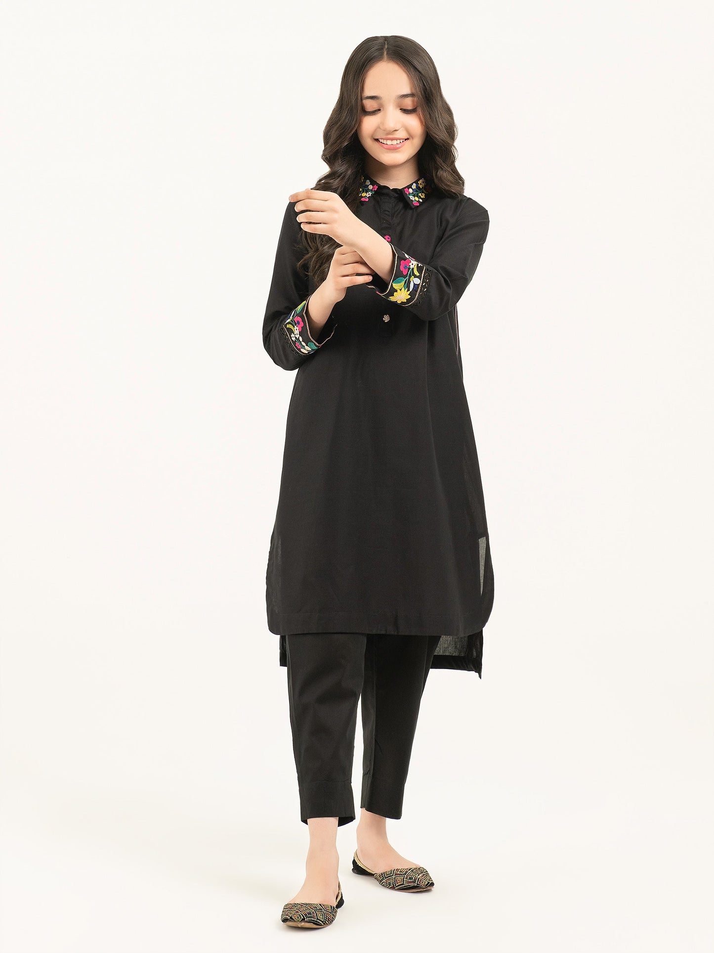 Cambric Shirt-Embroidered (Pret)