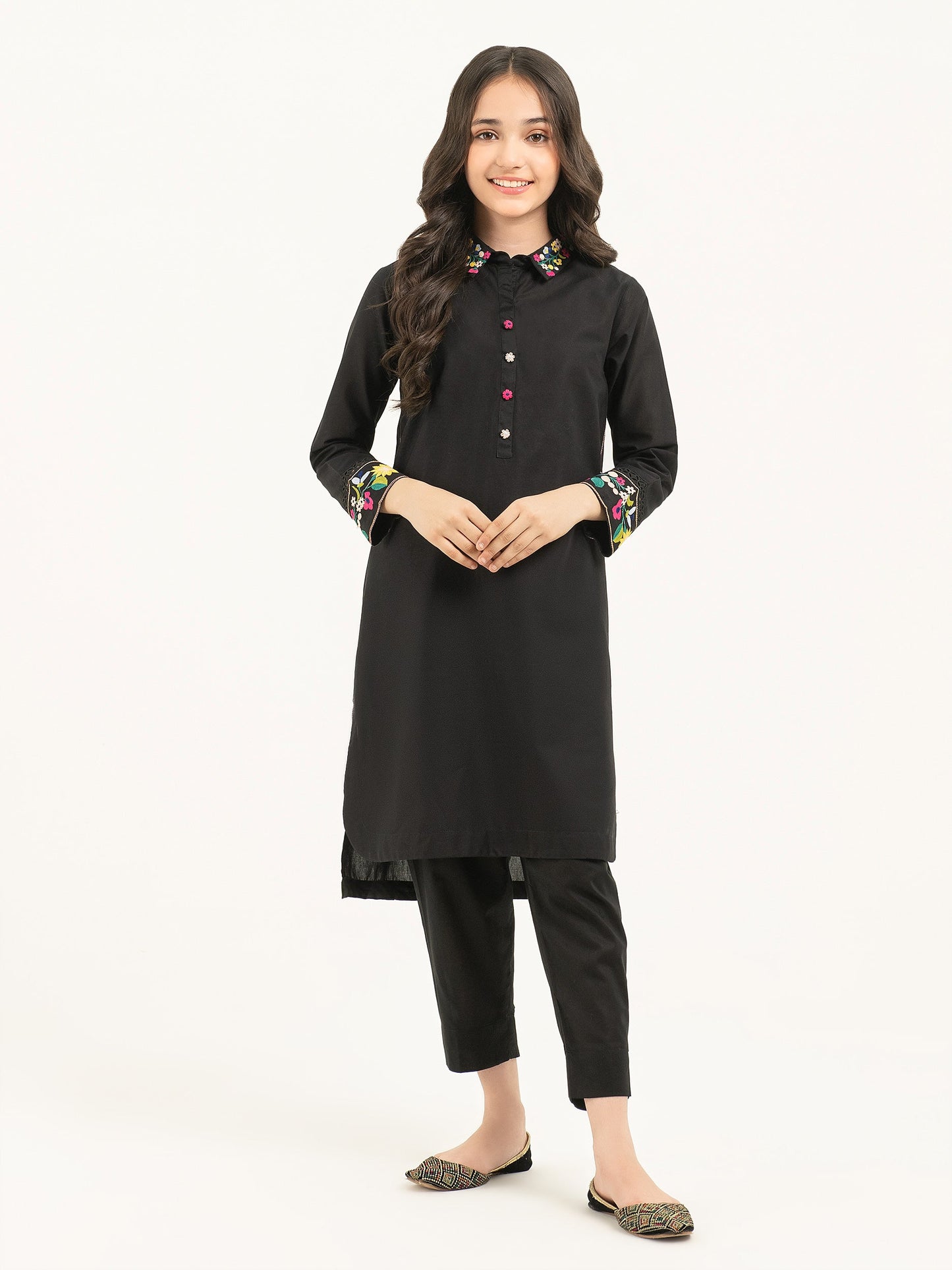 Cambric Shirt-Embroidered (Pret)