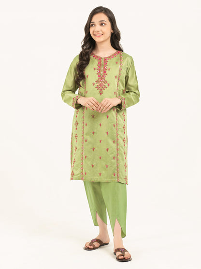 2 Piece Net Suit-Embellished (Pret)