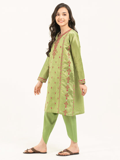 2 Piece Net Suit-Embellished (Pret)