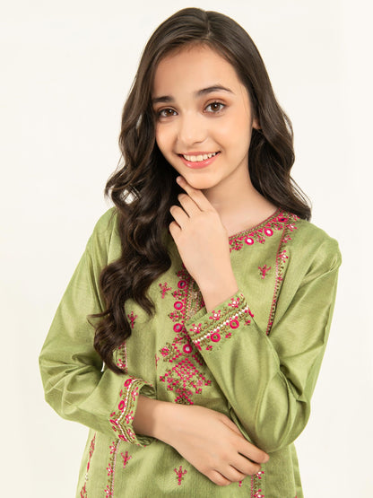 2 Piece Net Suit-Embellished (Pret)