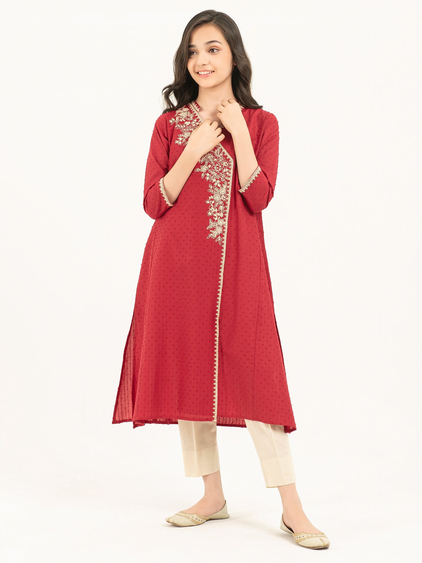 Lawn Shirt-Embroidered (Pret)