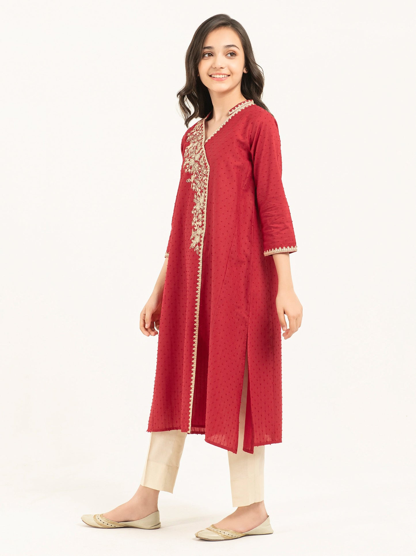 Lawn Shirt-Embroidered (Pret)