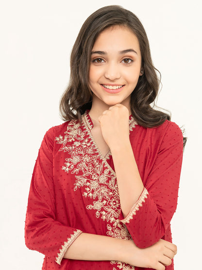 Lawn Shirt-Embroidered (Pret)