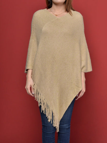 Shimmer Woolen Poncho