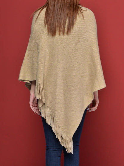 Shimmer Woolen Poncho