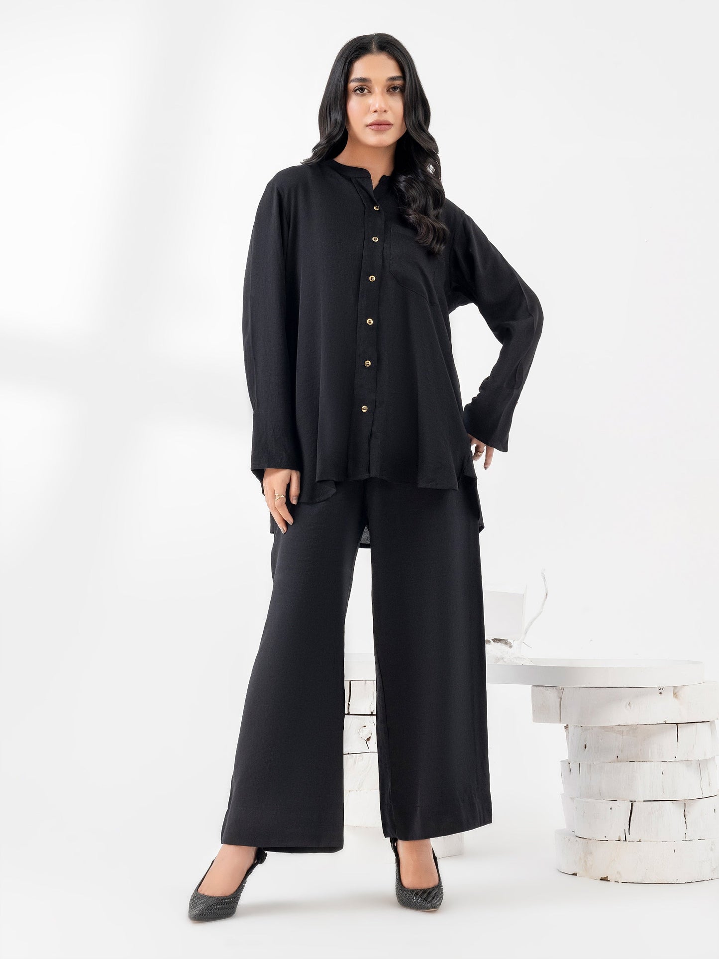 Dyed Crepe Co-Ords Set