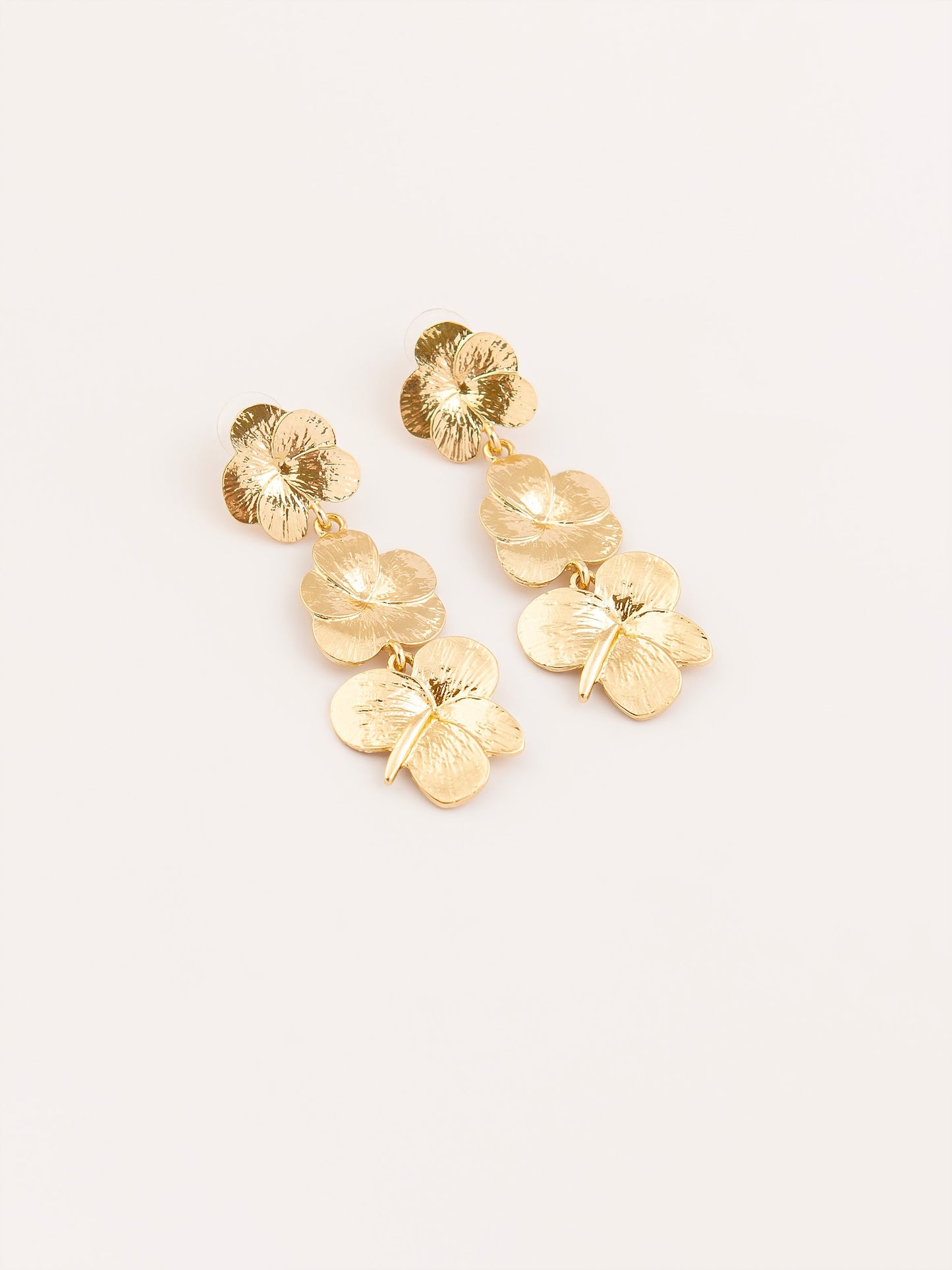 Classic Floral Dangle Earrings