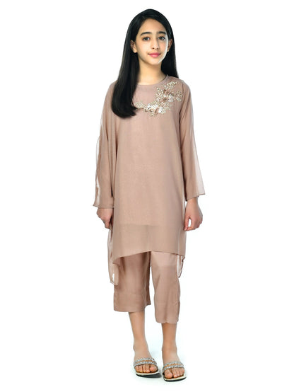 Embellished Asymmetrical Suit