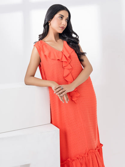 Dyed Jacquard Dress