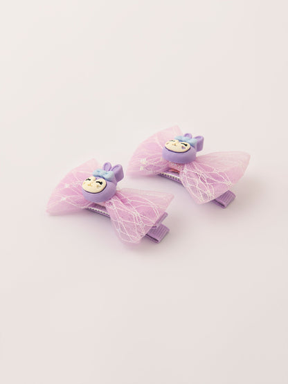 Bunny Bow Snap Clip