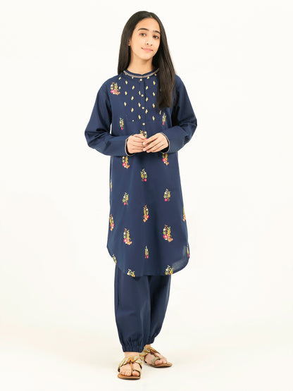 2 Piece Winter Cotton Suit-Embroidered